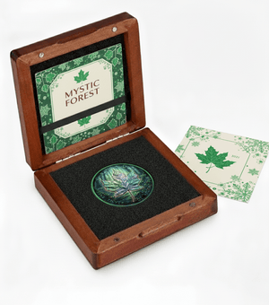 2025 Canada Maple Mystic Forest Edition 1 oz .9999 Argent Pur Silver Coin Colorized - Captain’s Chest Bullion