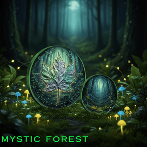 2025 Canada Maple Mystic Forest Edition 1 oz .9999 Argent Pur Silver Coin Colorized - Captain’s Chest Bullion