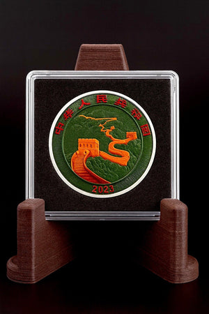 2025 China Chinese Dragon BU Metallic Colorized 1oz .999 Silver Coin - Captain’s Chest Bullion