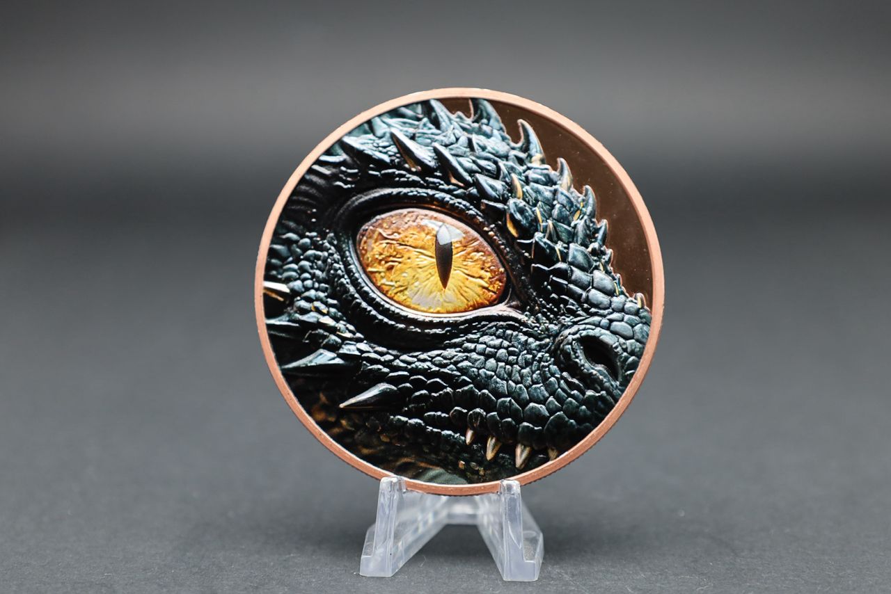 2025 Dragon Lore 5oz .999 Copper Hi - Relief Medal - Captain’s Chest Bullion