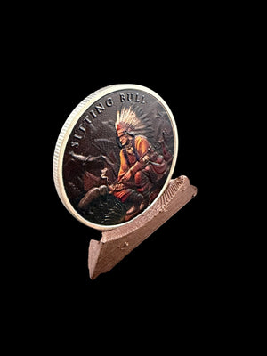 2025 Legendary Warriors Latest "Sitting Bull" Colorized 1oz .999 Silver Medal - Captain’s Chest Bullion