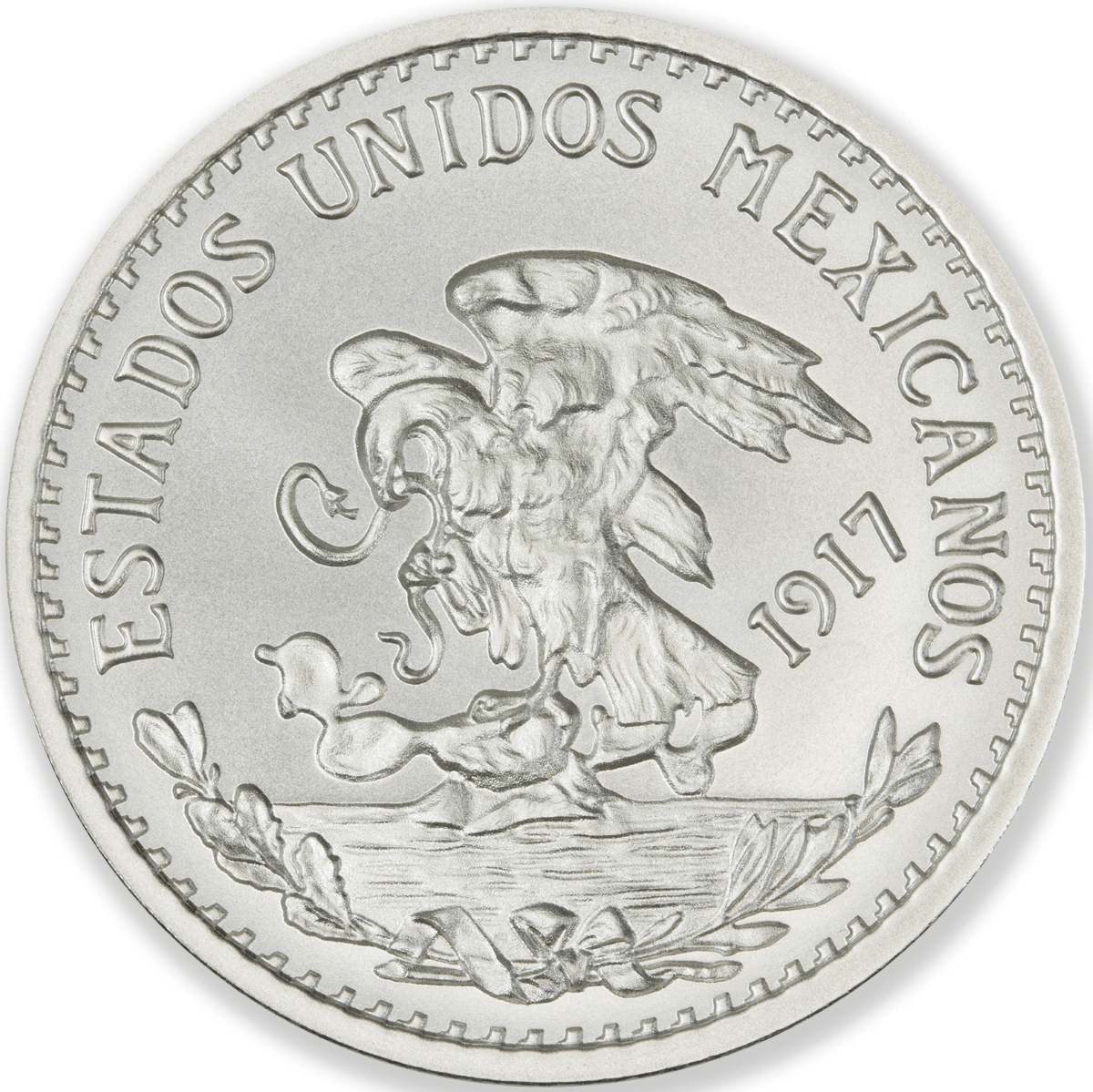 2025 Mexico 20 Pesos 1917 Mexican Tribute 1 oz Silver BU Round - Captain’s Chest Bullion