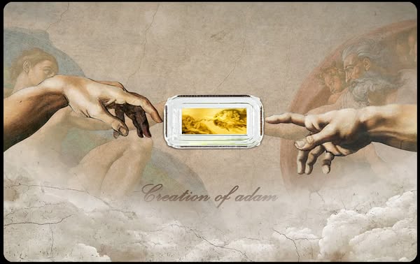 2025 Niue Creation of Adam 1/1000 oz .9999 Gold Coin in Card - Captain’s Chest Bullion