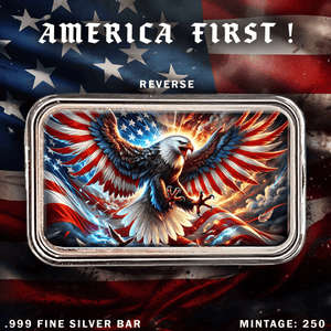 2025 Patriot America First 1oz Bullion Bar .999 Fine Silver - Captain’s Chest Bullion