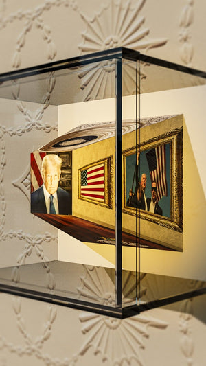 2025 Republic of Ghana 3D Illusion Trump Coin 1 oz .999 Silver - Captain’s Chest Bullion