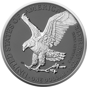 2025 Silver Eagle Silver Ring Edition 1oz .999 Silver Coin Colorized - Captain’s Chest Bullion