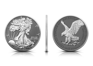 2025 Silver Eagle Silver Ring Edition 1oz .999 Silver Coin Colorized - Captain’s Chest Bullion