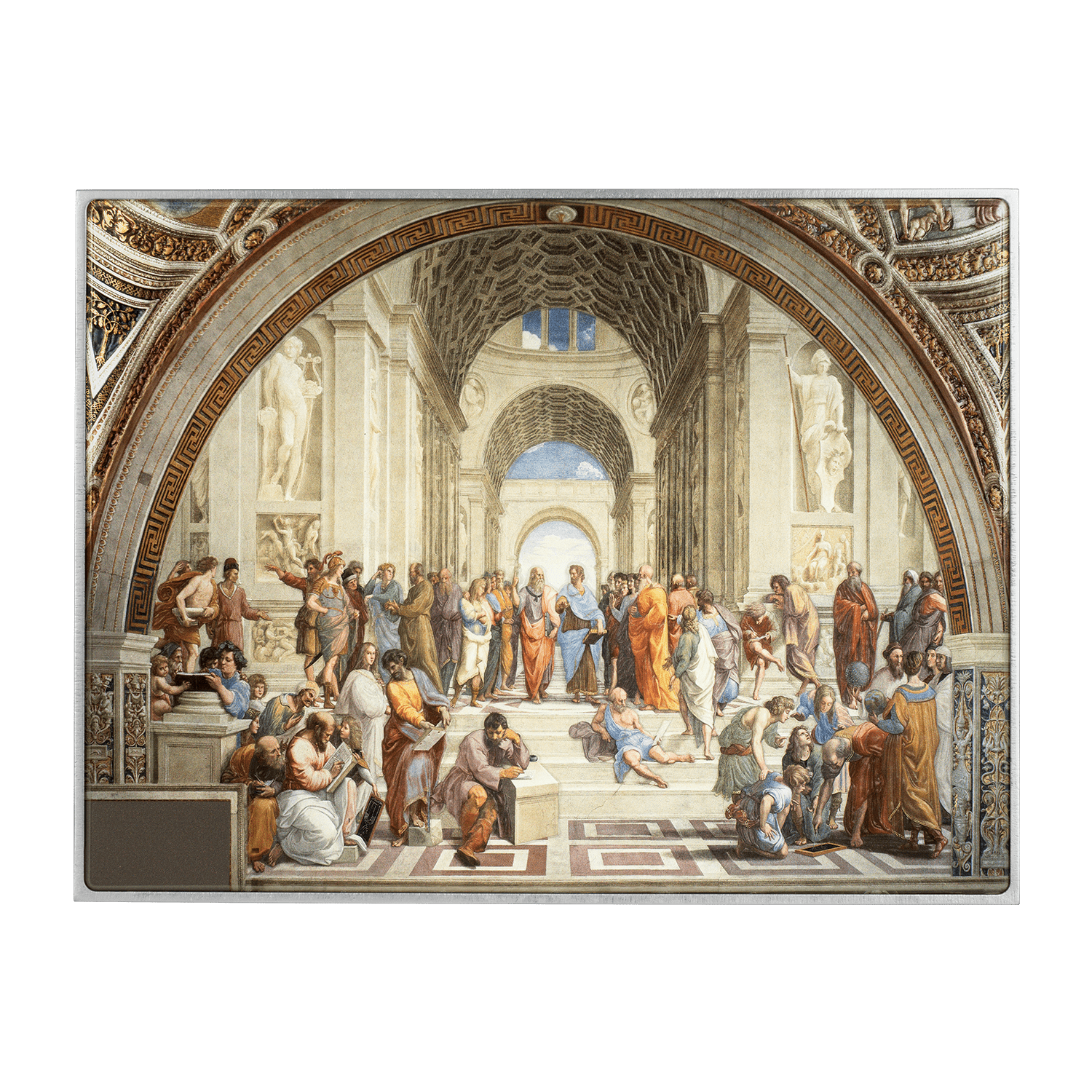 2025 The School of Athens by Raphael 2.5 oz .999 Silver Coin + Cu - Captain’s Chest Bullion