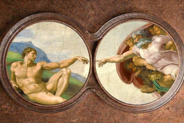 2026 Creation of Adam 2 - 1oz avdp .999 Copper Ounces Colorized - Captain’s Chest Bullion