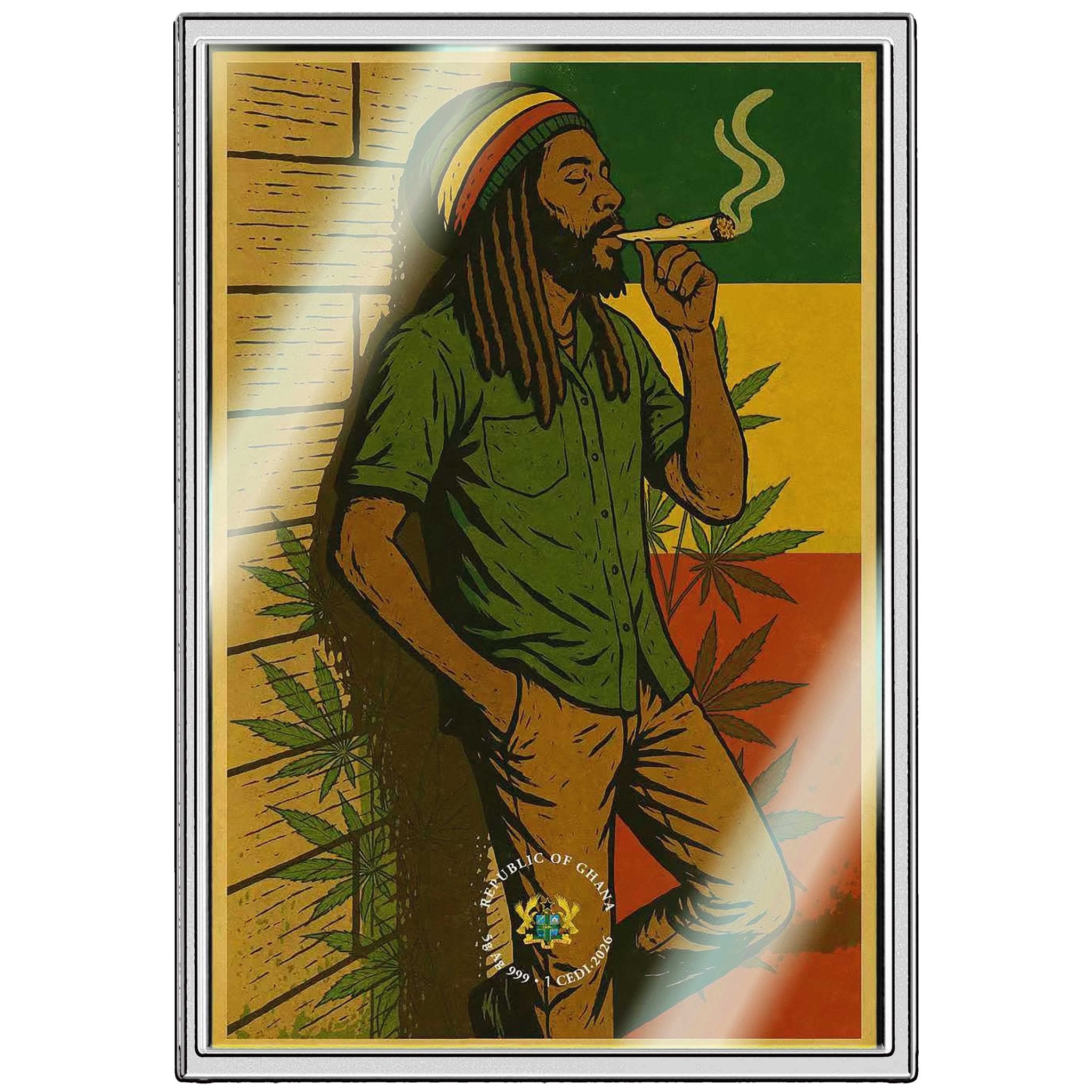 2026 Ghana Weed 5 gram .999 Silver Foil - Captain’s Chest Bullion