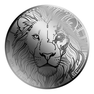 2026 Liberia Cyberpunk Lion 1/1000 oz .999 Palladium Coin in Card - Captain’s Chest Bullion