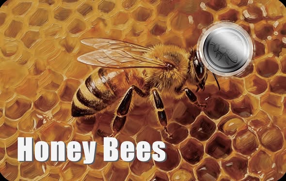 2026 Liberia Honey Bees 1/1000 oz .999 Platinum Coin in Card - Captain’s Chest Bullion