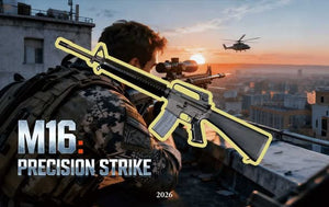 2026 Liberia M16 Shaped 1/1000 oz .9999 Gold Coin in Card - Captain’s Chest Bullion