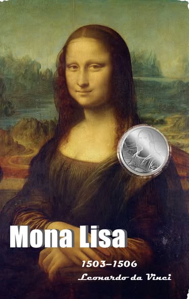 2026 Liberia Mona Lisa 1/500 oz .999 Silver Coin in Card - Captain’s Chest Bullion
