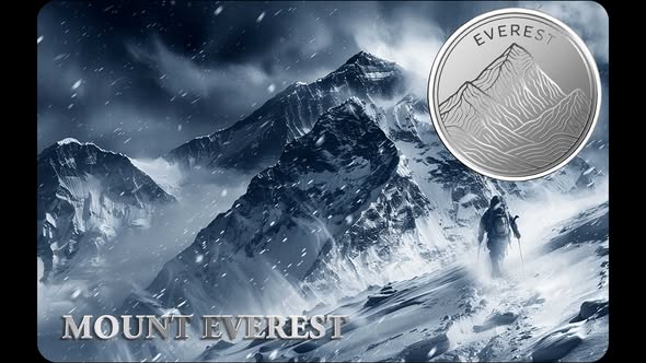 2026 Liberia Mount Everest 1/10 oz .999 Silver Coin in Card - Captain’s Chest Bullion