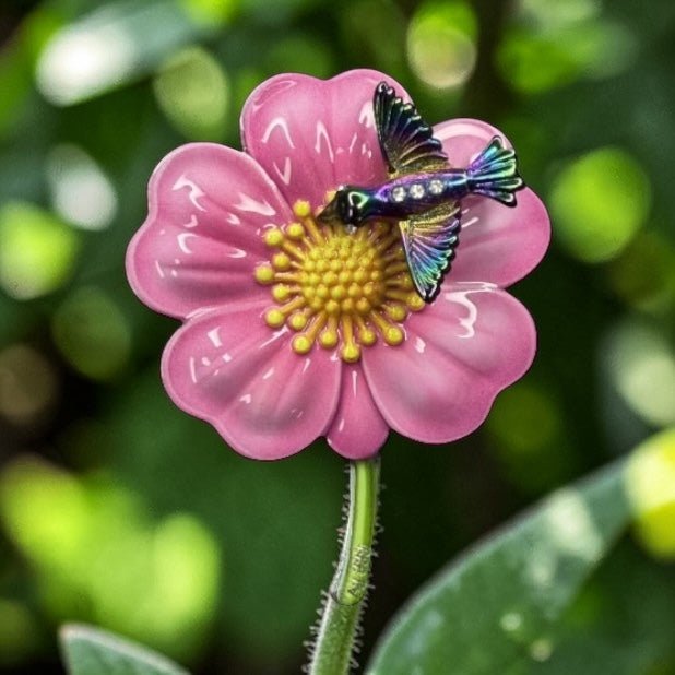 2026 Nature’s Brass Pollinators & Flowers 6 grams .999 Colorized Silver - Captain’s Chest Bullion
