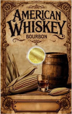 2026 Niue Bourbon 1/1000 oz .9999 Gold Coin in Card - Captain’s Chest Bullion