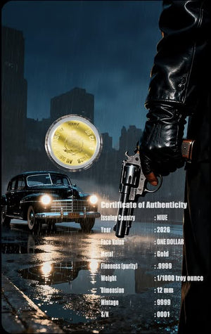 2026 Niue The Don 1/1000 oz .9999 Gold Coin in Card - Captain’s Chest Bullion