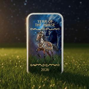 2026 Pamp Year of the Horse "Native Spirit" 1oz .999 Silver Bar - Captain’s Chest Bullion