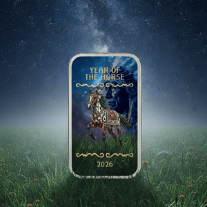 2026 Pamp Year of the Horse "Native Spirit" 1oz .999 Silver Bar - Captain’s Chest Bullion