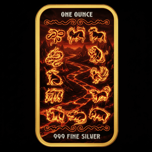 2026 Pamp Year of the Horse "Wildfire Edition" 1oz .999 Silver Bar - Captain’s Chest Bullion