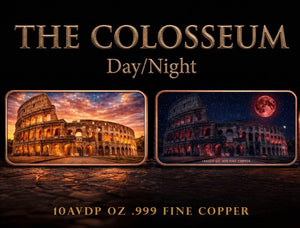 2026 Rome Colosseum Colorized 10oz AVDP Copper in Capsule - Captain’s Chest Bullion