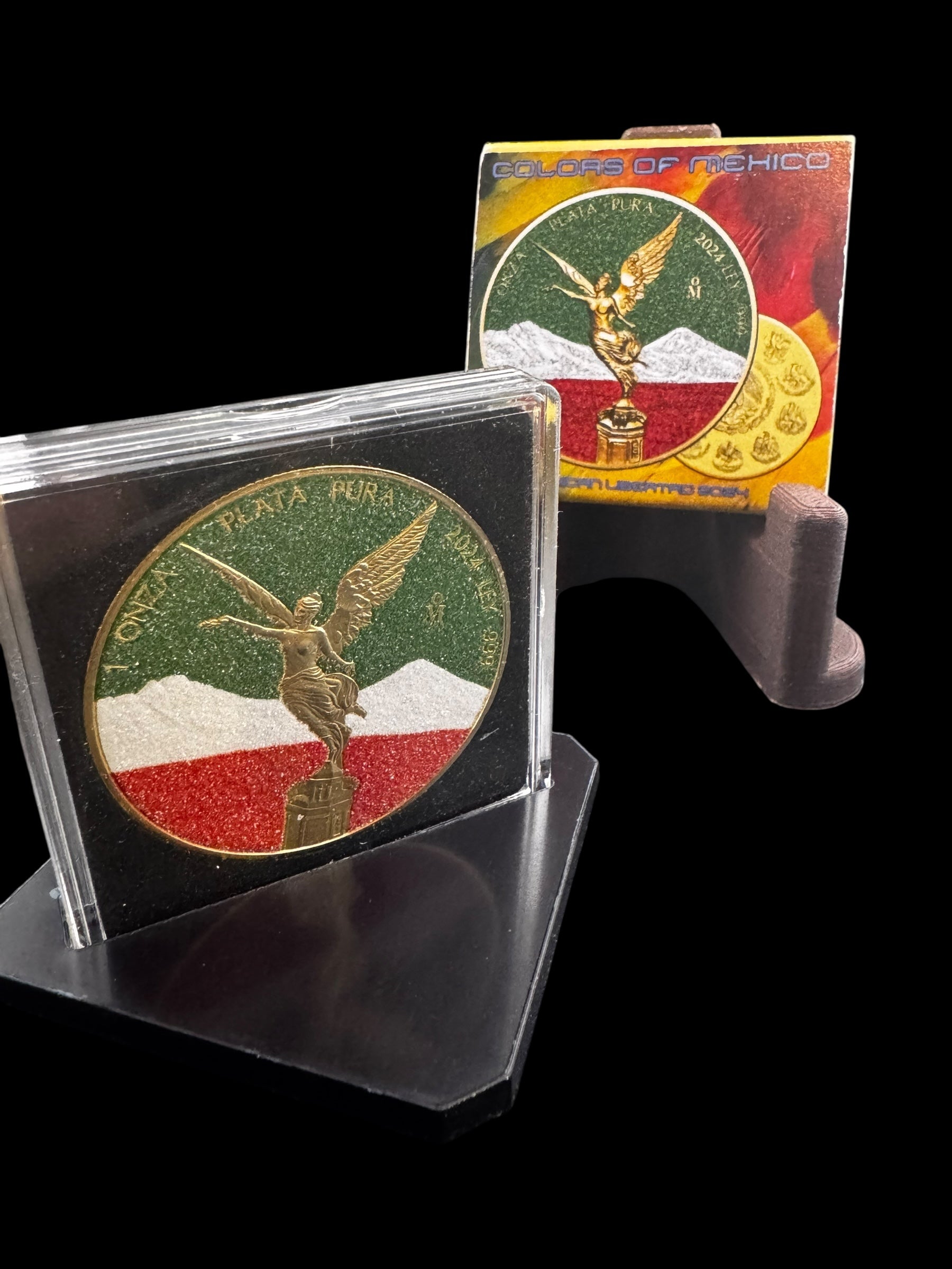 2024 Mexico Libertad Colors of Mexico Diamond Dust Edition 1 oz Silver Coin