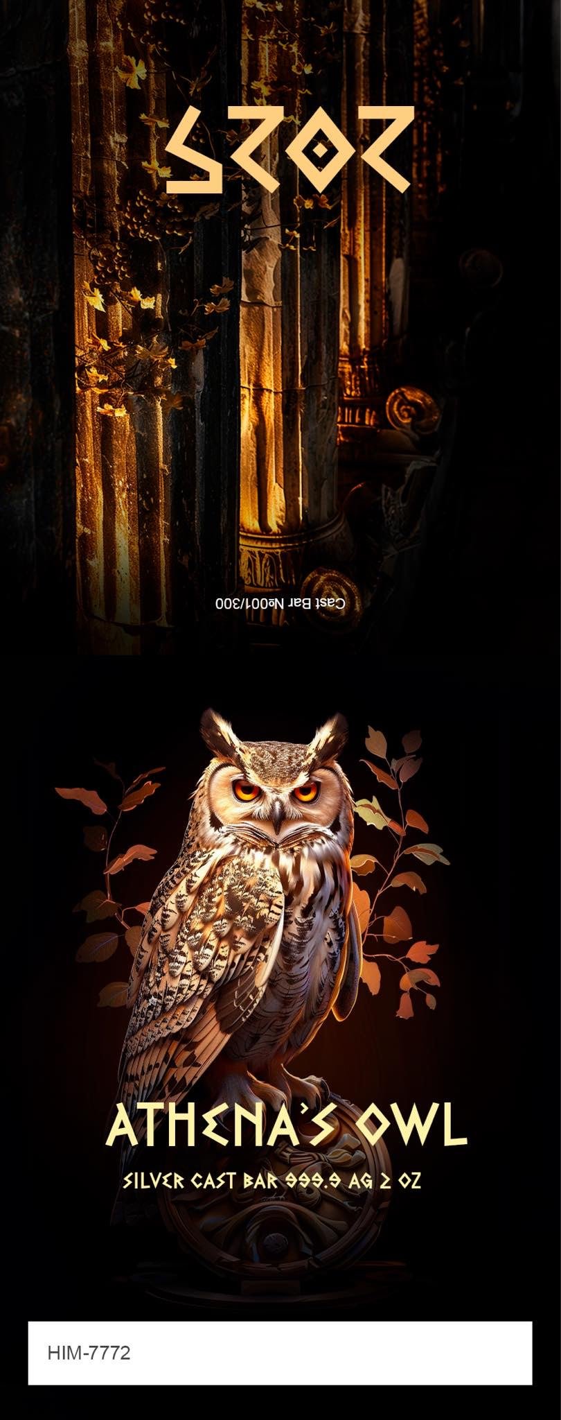 2024 Athenian Owl 2oz Cast Bar