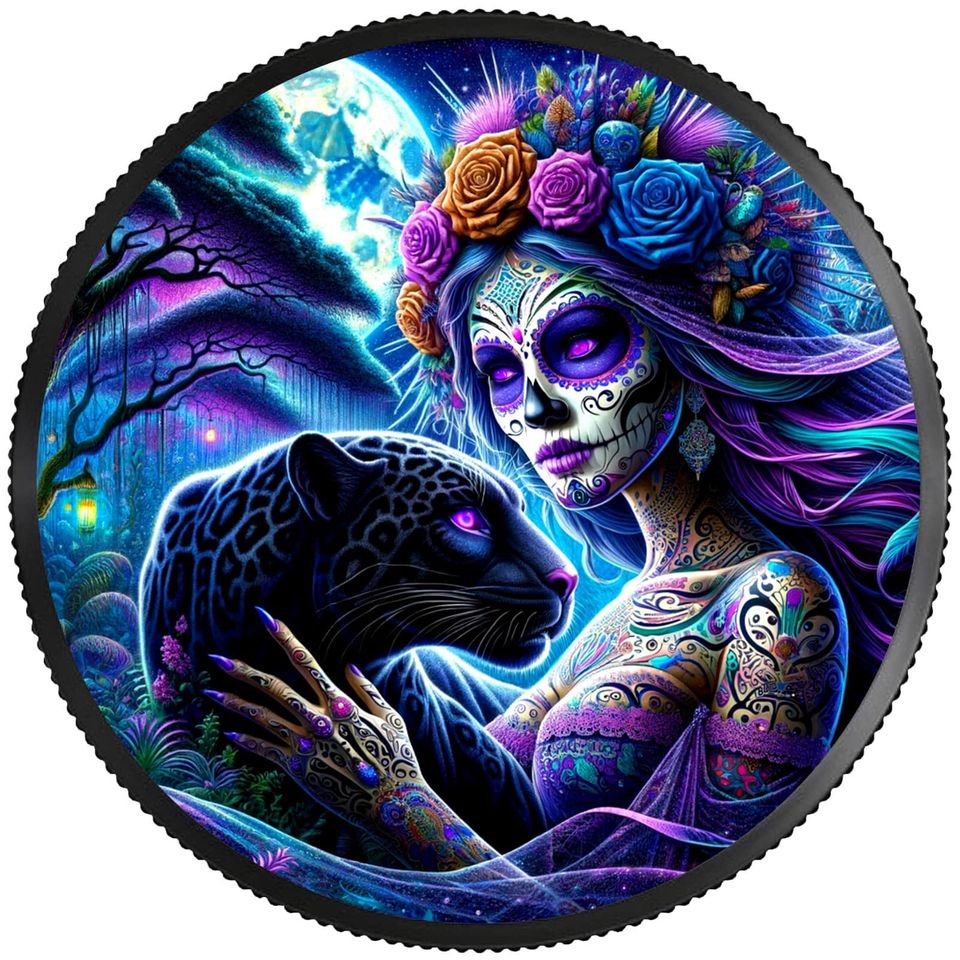 2023 Libertad Dia de Los Muertos Big Cats Edition 1 oz silver coin