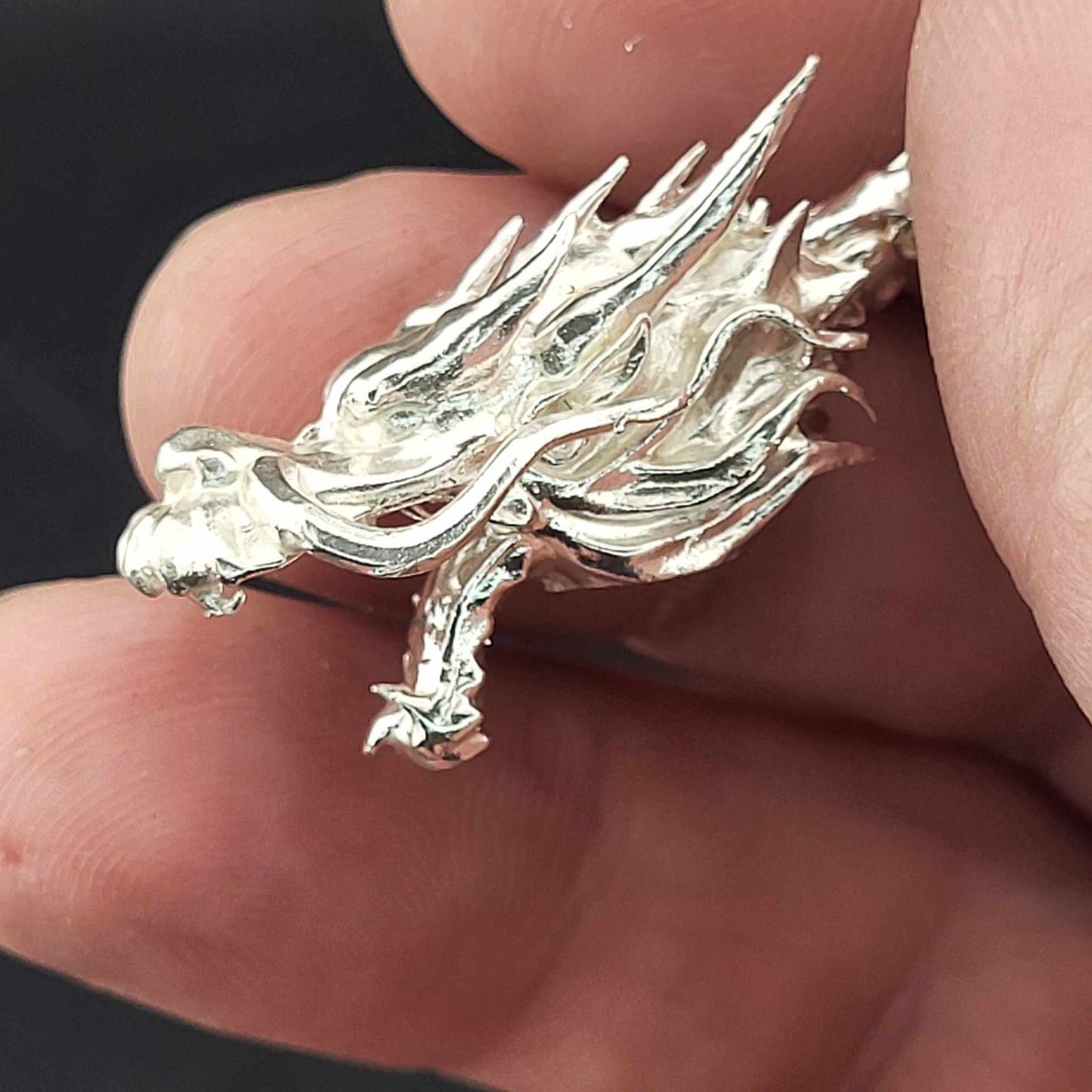 1oz .999 Fine Silver Dragon Staff Gold Gilt
