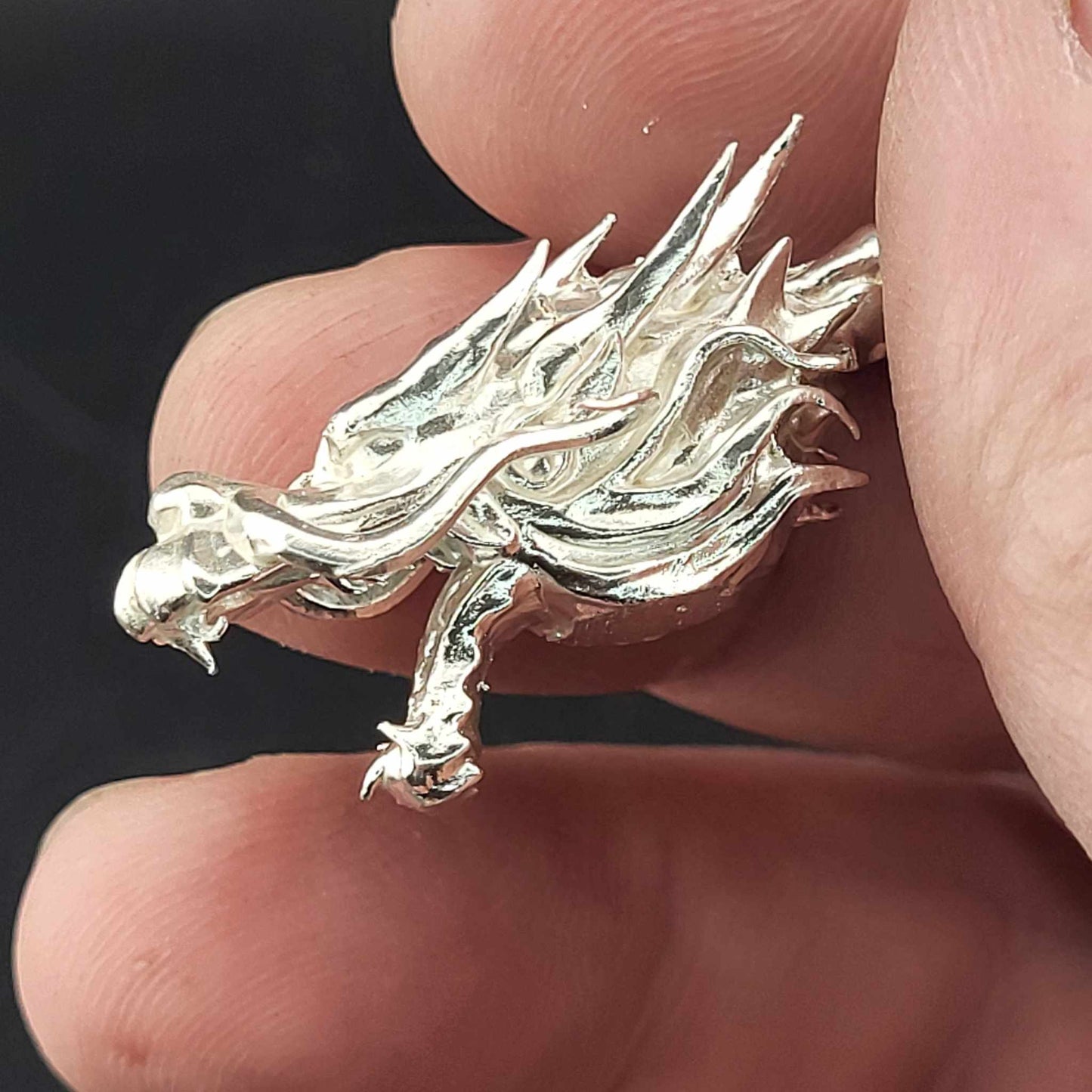 1oz .999 Fine Silver Dragon Staff Gold Gilt