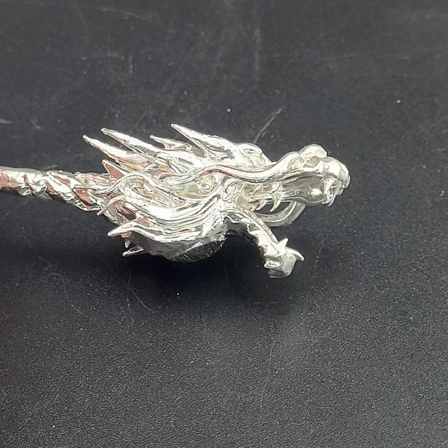 1oz .999 Fine Silver Dragon Staff Gold Gilt