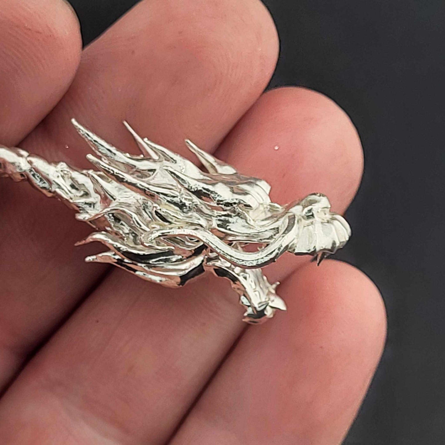1oz .999 Fine Silver Dragon Staff Gold Gilt