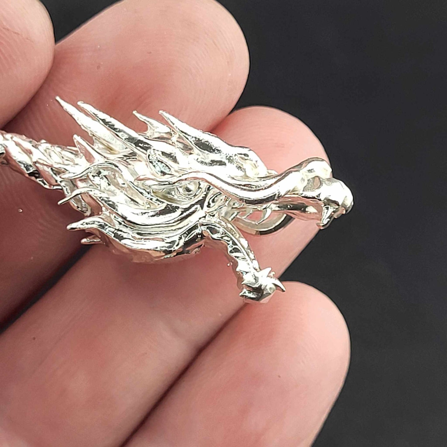 1oz .999 Fine Silver Dragon Staff Gold Gilt