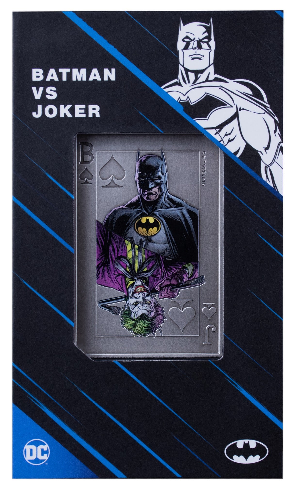 2024 Samoa Batman Vs. Joker Colorized Playing Card .999 Silver 2oz Coin