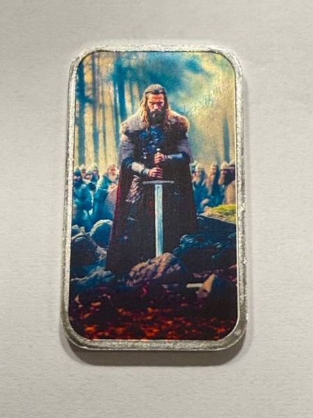 2024 .999 Silver Art Bar Vikings Rollo and Floki