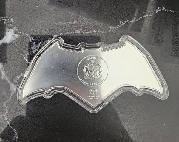 2025 Somoa Batman Batarang Shaped 1oz .999 Silver
