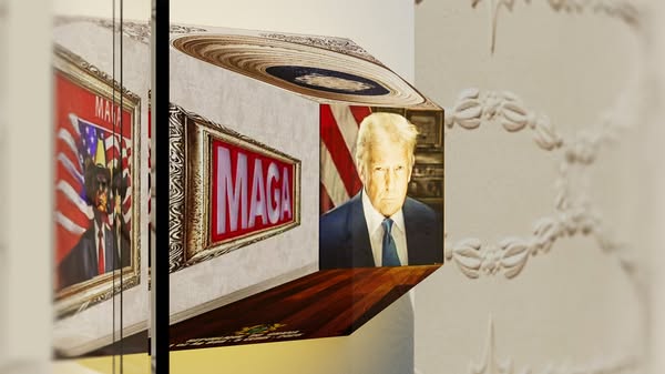 2025 Republic of Ghana 3D Illusion Trump Coin 1 oz .999 Silver