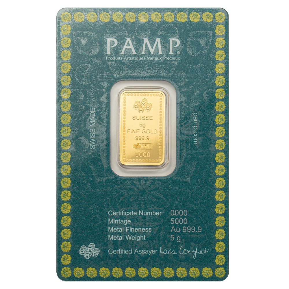 2025 Pamp Diwali Lakshmi & Rangoli 5 gram .9999 Gold