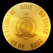2025 Niue Bonnie and Clyde 1/1000 oz .9999 Gold Coin in Card