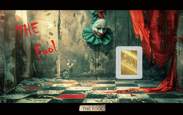 2026 Liberia The Fool 1/1000 oz .9999 Gold Coin in Card