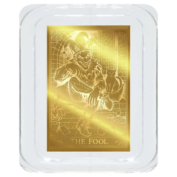 2026 Liberia The Fool 1/1000 oz .9999 Gold Coin in Card