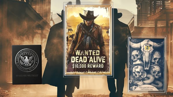 2026 Ghana Wanted Dead or Alive 5g .999 Silver Foil