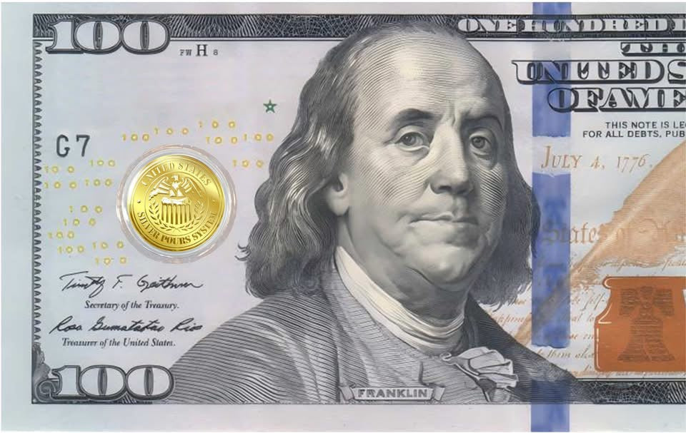 2025 Liberia USA 1/1000 oz .9999 Gold Coin in Card