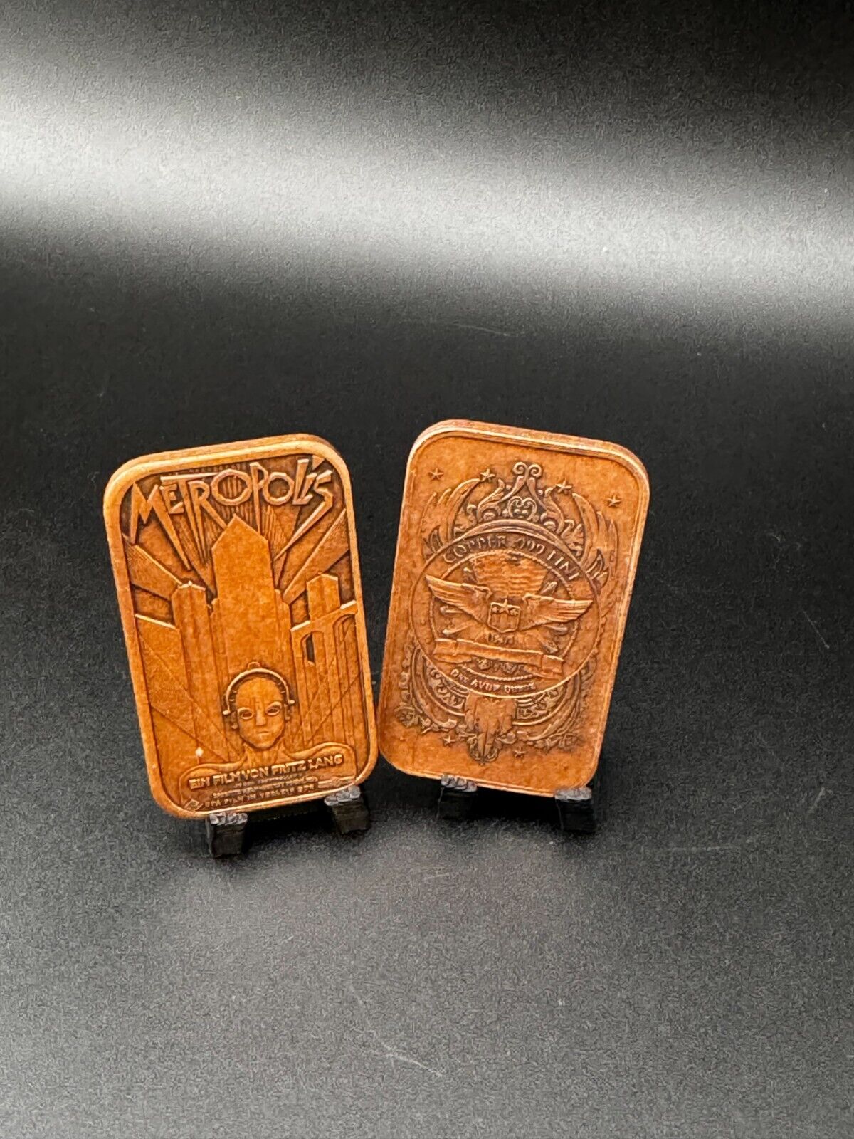 1oz Copper Bullion Bars Antique Uncirculated "Metropolis"