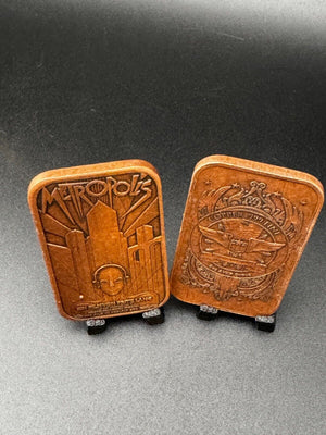 1oz Copper Bullion Bars Antique Uncirculated "Metropolis"