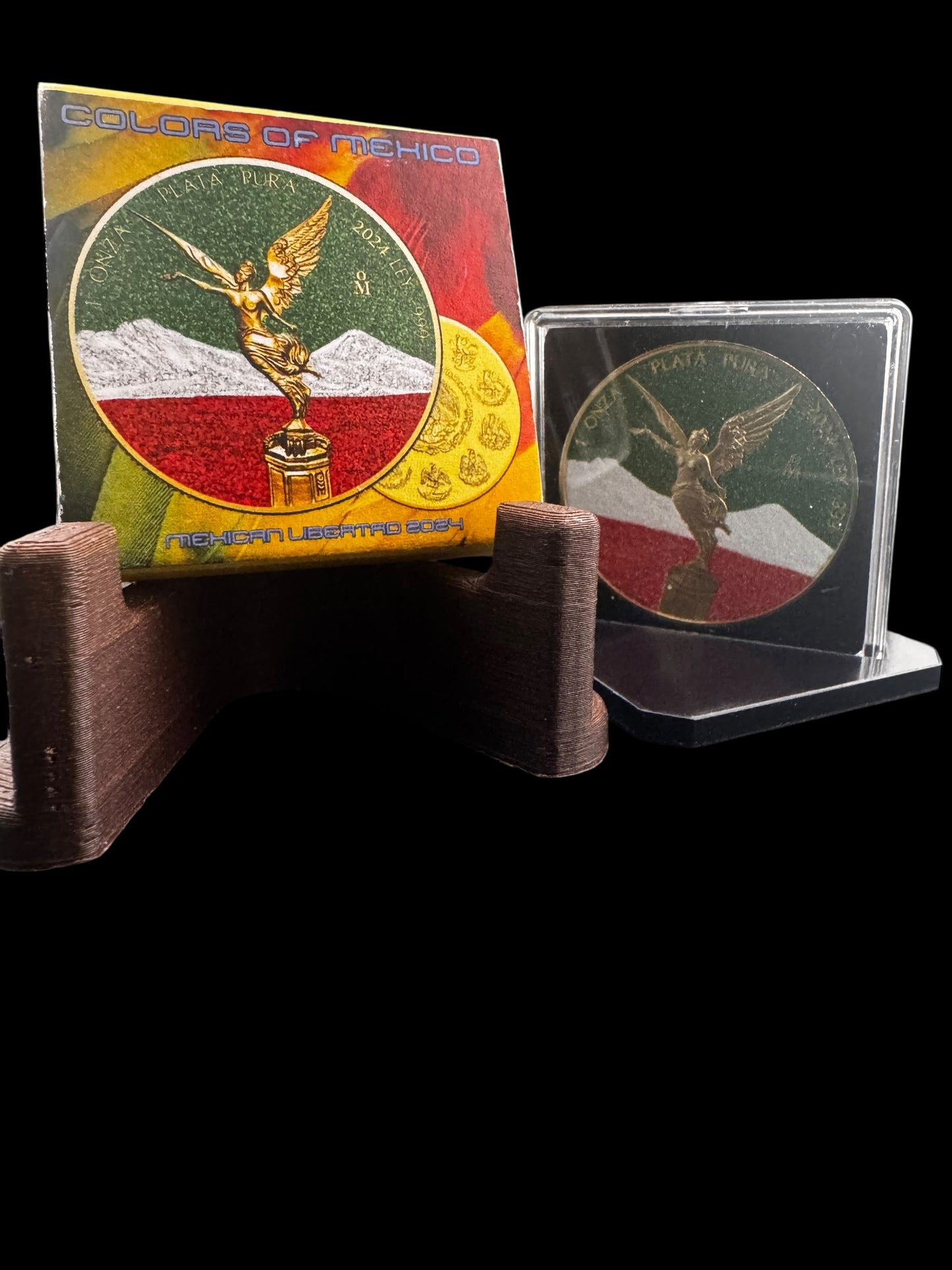 2024 Mexico Libertad Colors of Mexico Diamond Dust Edition 1 oz Silver Coin