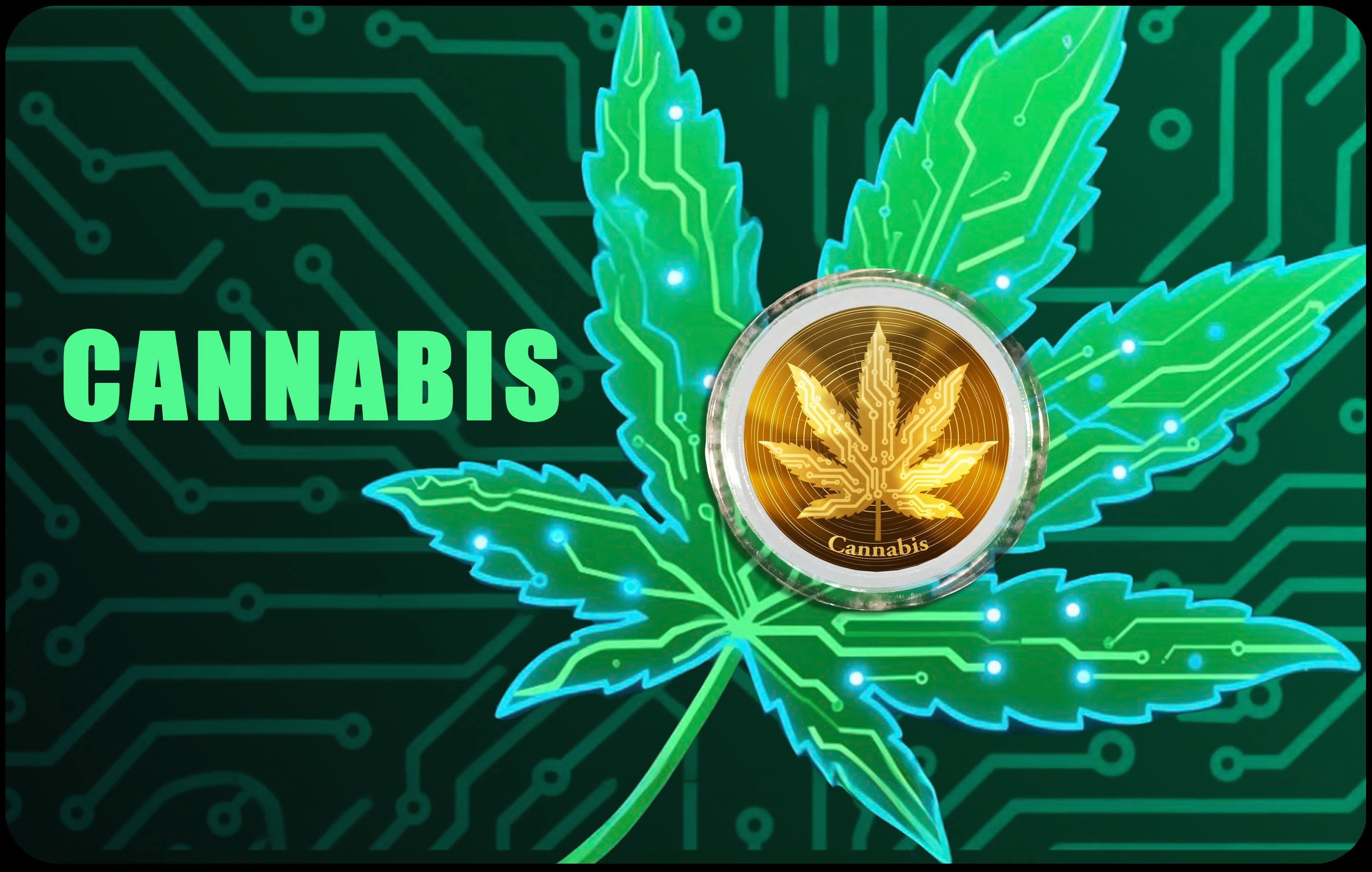 2026 Liberia Cannabis 1/1000 oz .9999 Gold Coin in Card