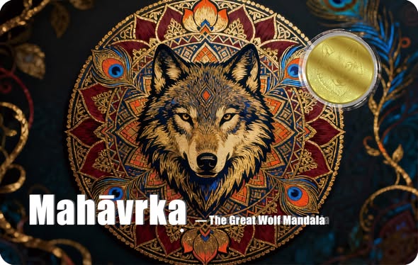 2026 Liberia The Great Wolf 1/200 oz .9999 Gold Coin in Card