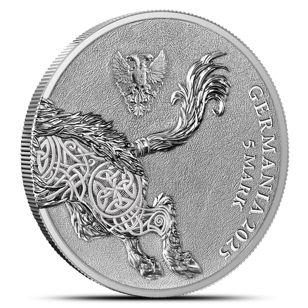 2025 Germania Gullinbursti 1oz .999 Silver Coin